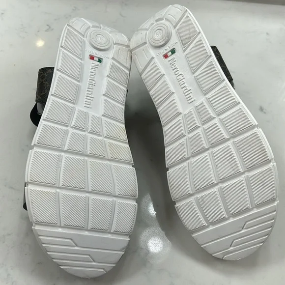 NERO GIARDINI platform sandal Italian made size 38 or US 8 - Picture 6 of 12